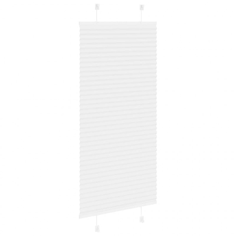 Roleta plisowana biała 55x100 cm Szerokość tkaniny 54,4cm