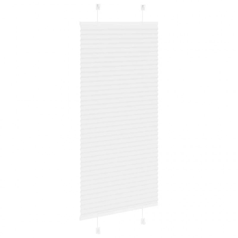 Roleta plisowana biała 55x100 cm Szerokość tkaniny 54,4cm