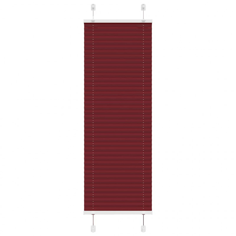 Roleta plisowana Bordowy Czerwony 45x100 cm Szerokość tkaniny