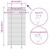 Roleta plisowana Bordowy Czerwony 60x100 cm Szerokość tkaniny