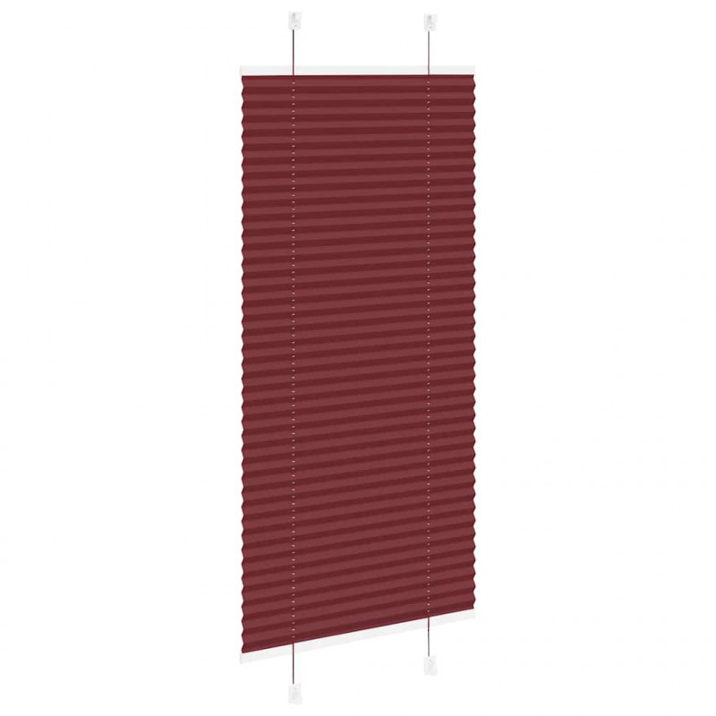 Roleta plisowana Bordowy Czerwony 65x100 cm Szerokość tkaniny