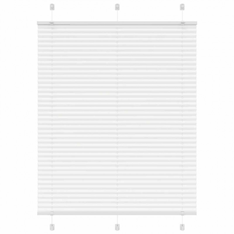 Roleta plisowana biała 105x100 cm Szerokość tkaniny 104,4 cm