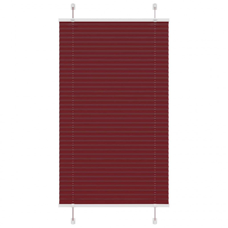 Roleta plisowana Bordowy Czerwony 75x100 cm Szerokość tkaniny