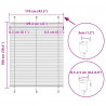 Roleta plisowana biała 110x100 cm Szerokość tkaniny 109,4 cm