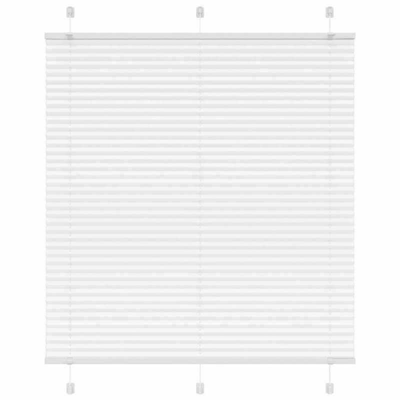 Roleta plisowana biała 120x100 cm Szerokość tkaniny 119,4 cm