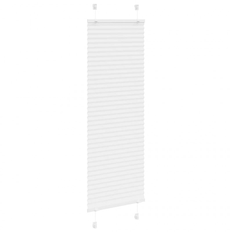 Roleta plisowana biała 40x150 cm Szerokość tkaniny 39,4cm
