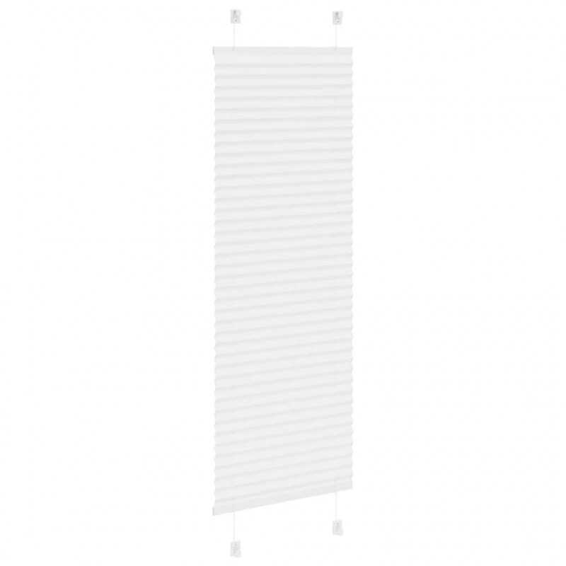 Roleta plisowana biała 40x150 cm Szerokość tkaniny 39,4cm