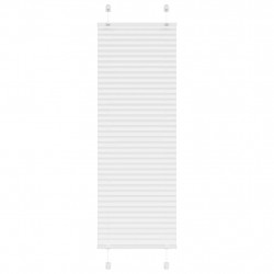 Roleta plisowana biała 50x150 cm Szerokość tkaniny 49,4cm