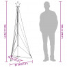 Lampki choinkowe, 363 zimnych białych LED, 182 cm
