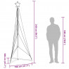 Lampki choinkowe, 483 ciepłych białych LED, 240 cm