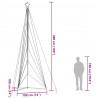 Lampki choinkowe, 861 ciepłych białych LED, 478 cm