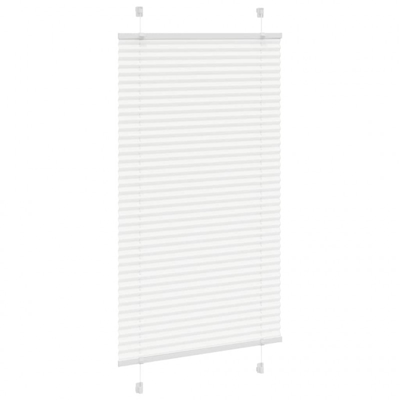Roleta plisowana biała 80x150 cm Szerokość tkaniny 79,4 cm