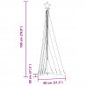Lampki choinkowe, 339 zimnych białych LED, 187 cm