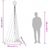 Lampki choinkowe, 447 zimnych białych LED, 249 cm