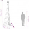 Lampki choinkowe, 495 niebieskich LED, 300,5 cm
