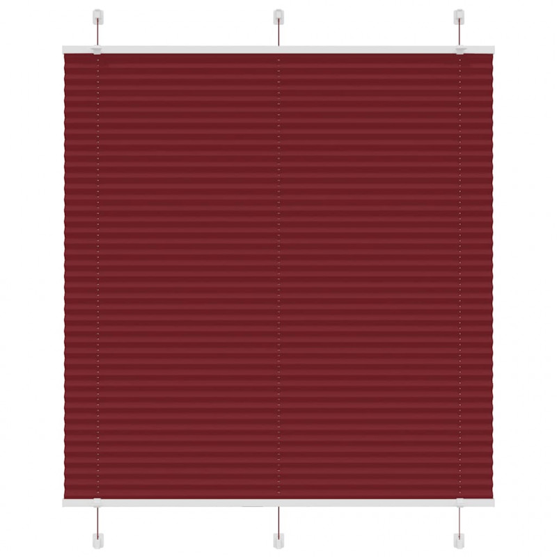 Roleta plisowana Bordowy Czerwony 120x100 cm Szerokość tkaniny
