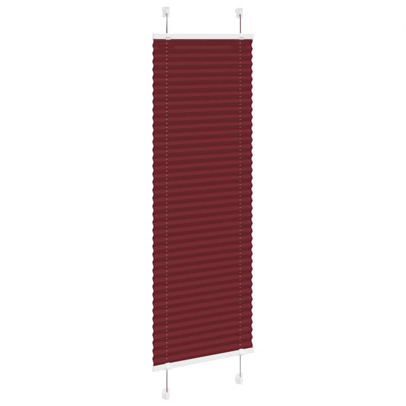 Roleta plisowana Bordowy Czerwony 40x150 cm Szerokość tkaniny