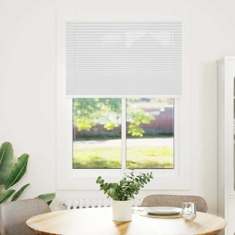 Roleta plisowana biała 100x150 cm Szerokość tkaniny 99,4 cm