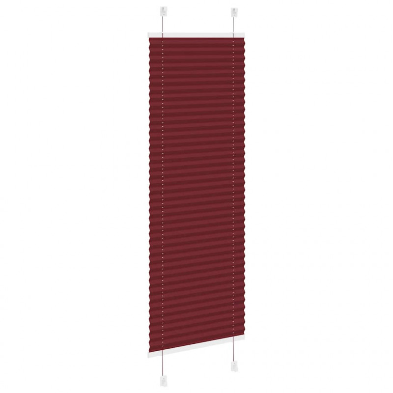 Roleta plisowana Bordowy Czerwony 40x150 cm Szerokość tkaniny
