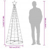 Stożkowa choinka z lampek, 200 niebieskich LED, 182 cm