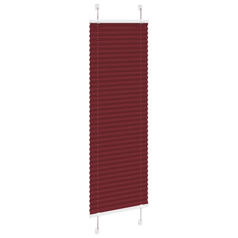 Roleta plisowana Bordowy Czerwony 45x150 cm Szerokość tkaniny