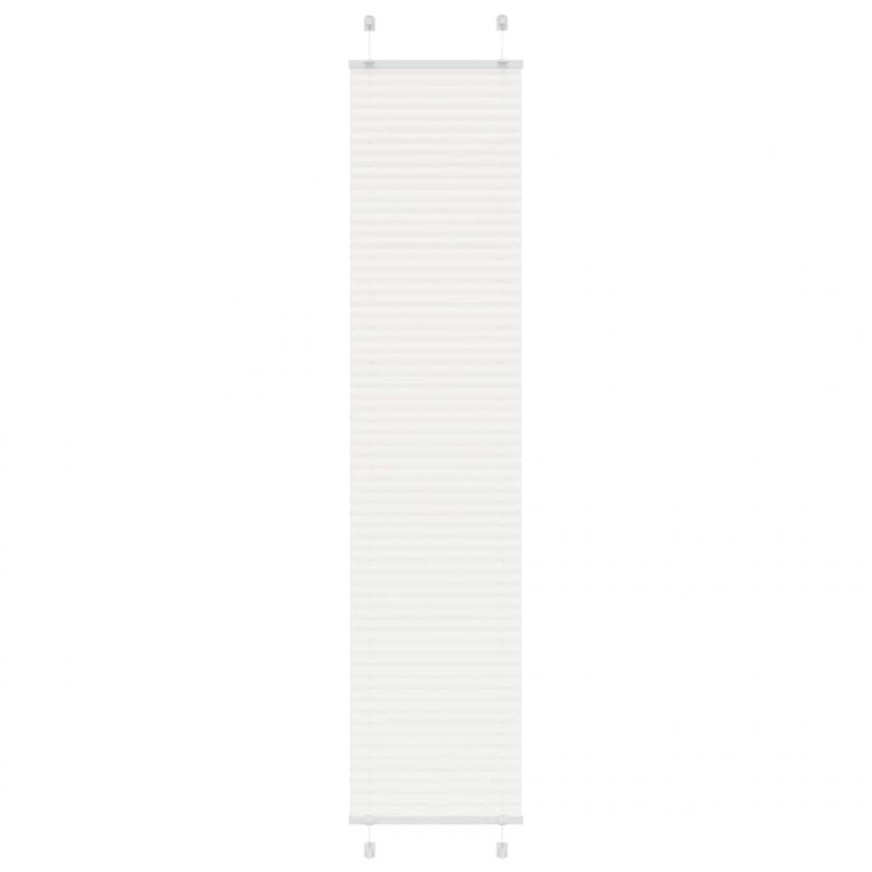 Roleta plisowana biała 40x200 cm Szerokość tkaniny 39,4cm