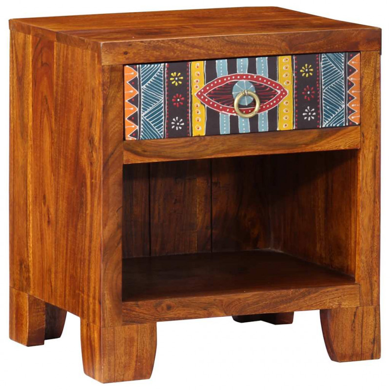 Szafka nocna 40x35x45 cm Drewno lite Akacja