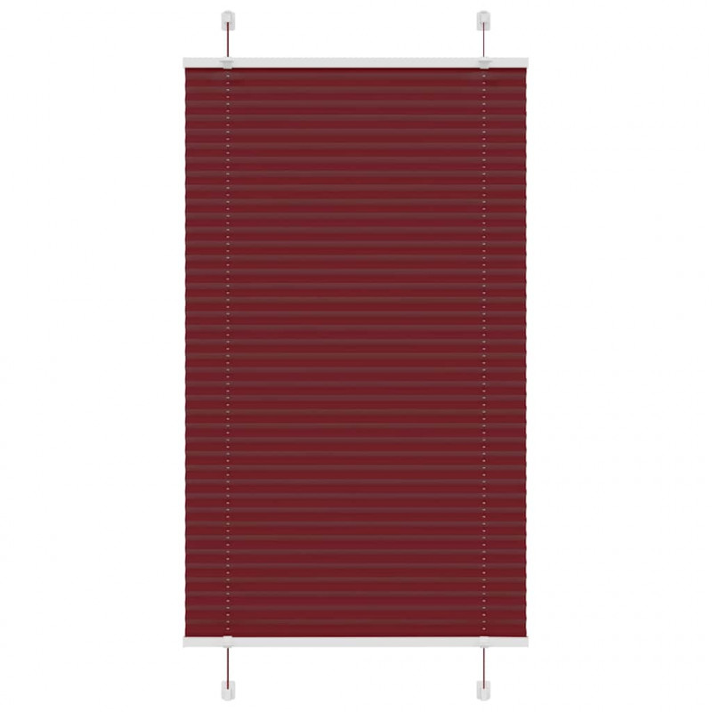 Roleta plisowana Bordowy Czerwony 75x150 cm Szerokość tkaniny