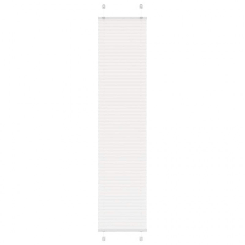 Roleta plisowana biała 50x200 cm Szerokość tkaniny 49,4cm