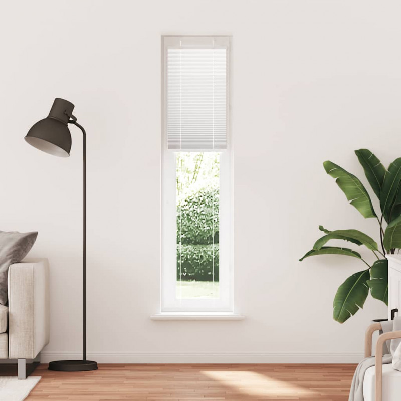 Roleta plisowana biała 50x200 cm Szerokość tkaniny 49,4cm