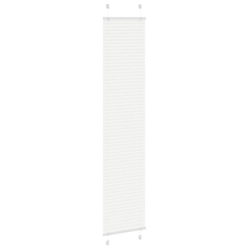 Roleta plisowana biała 50x200 cm Szerokość tkaniny 49,4cm