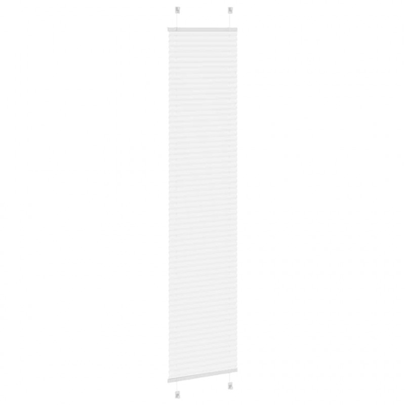 Roleta plisowana biała 50x200 cm Szerokość tkaniny 49,4cm