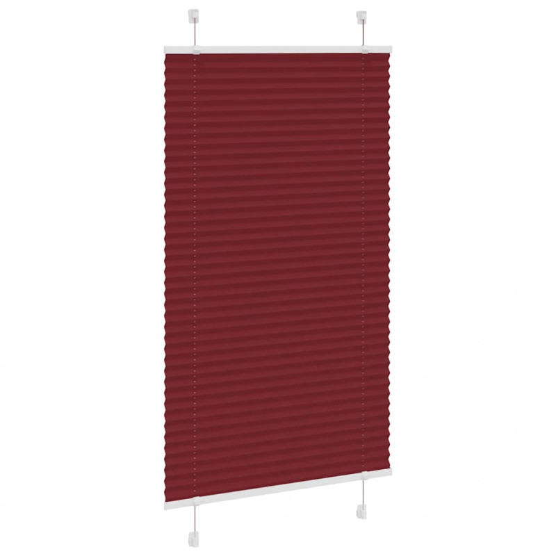 Roleta plisowana Bordowy Czerwony 80x150 cm Szerokość tkaniny