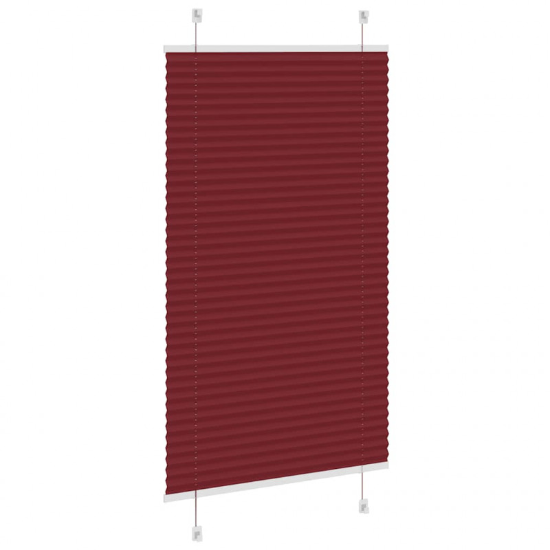 Roleta plisowana Bordowy Czerwony 80x150 cm Szerokość tkaniny