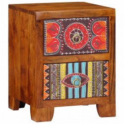Szafka nocna 35x35x45 cm Drewno lite Akacja