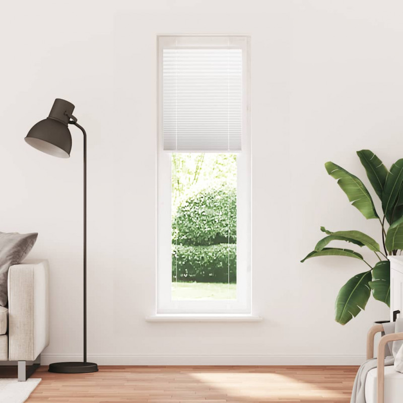 Roleta plisowana biała 60x200 cm Szerokość tkaniny 59,4cm
