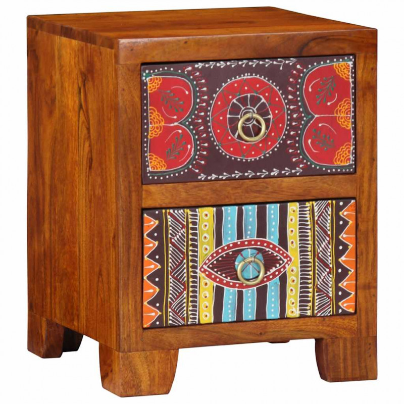 Szafka nocna 2 szt. 35x35x45 cm Drewno lite Akacja