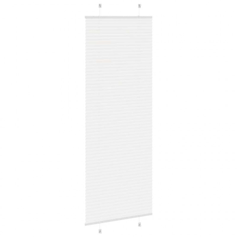 Roleta plisowana biała 70x200 cm Szerokość tkaniny 69,4 cm