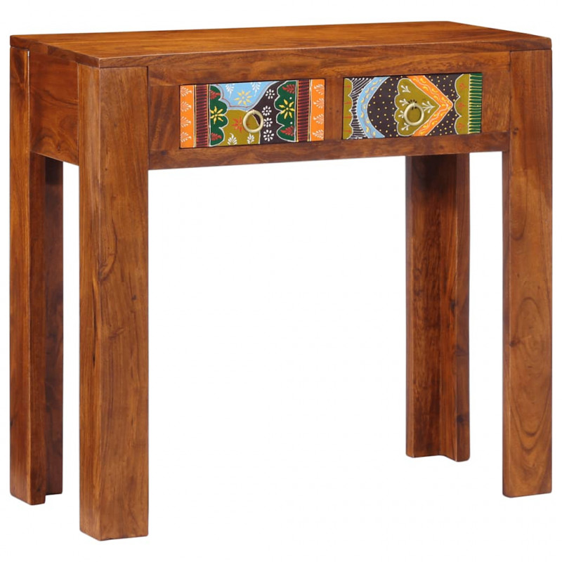 Konsola Stolik 80x35x75 cm Drewno lite Akacja