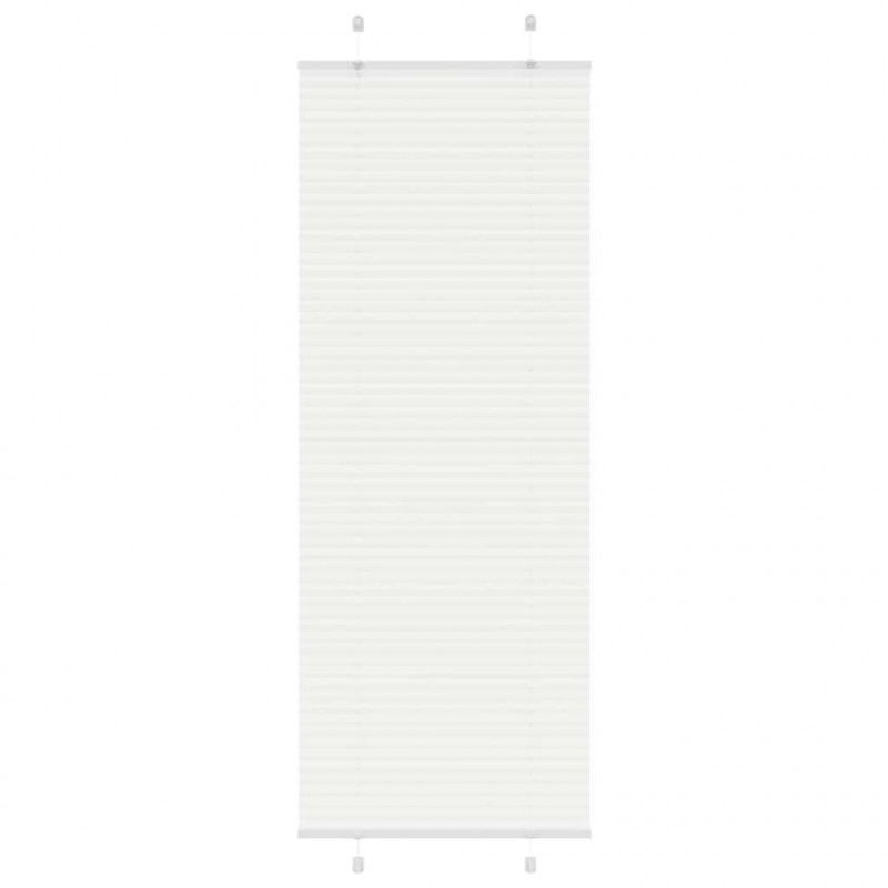Roleta plisowana biała 80x200 cm Szerokość tkaniny 79,4 cm