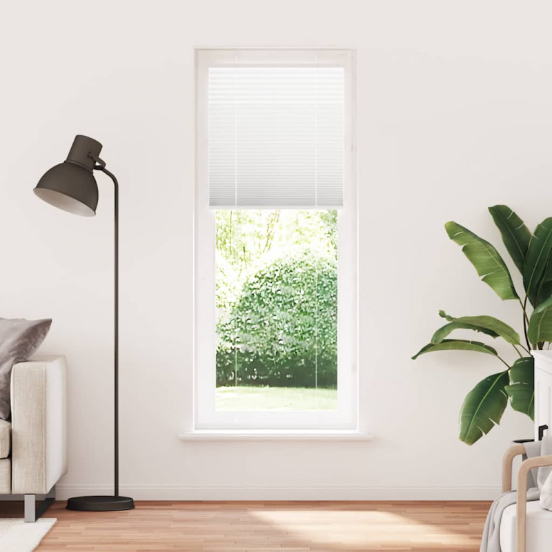 Roleta plisowana biała 80x200 cm Szerokość tkaniny 79,4 cm