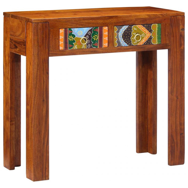 Konsola Stolik 80x35x75 cm Drewno lite Akacja
