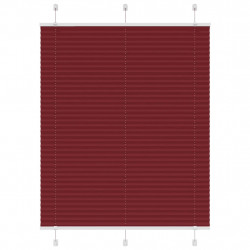 Roleta plisowana Bordowy Czerwony 105x150 cm Szerokość tkaniny