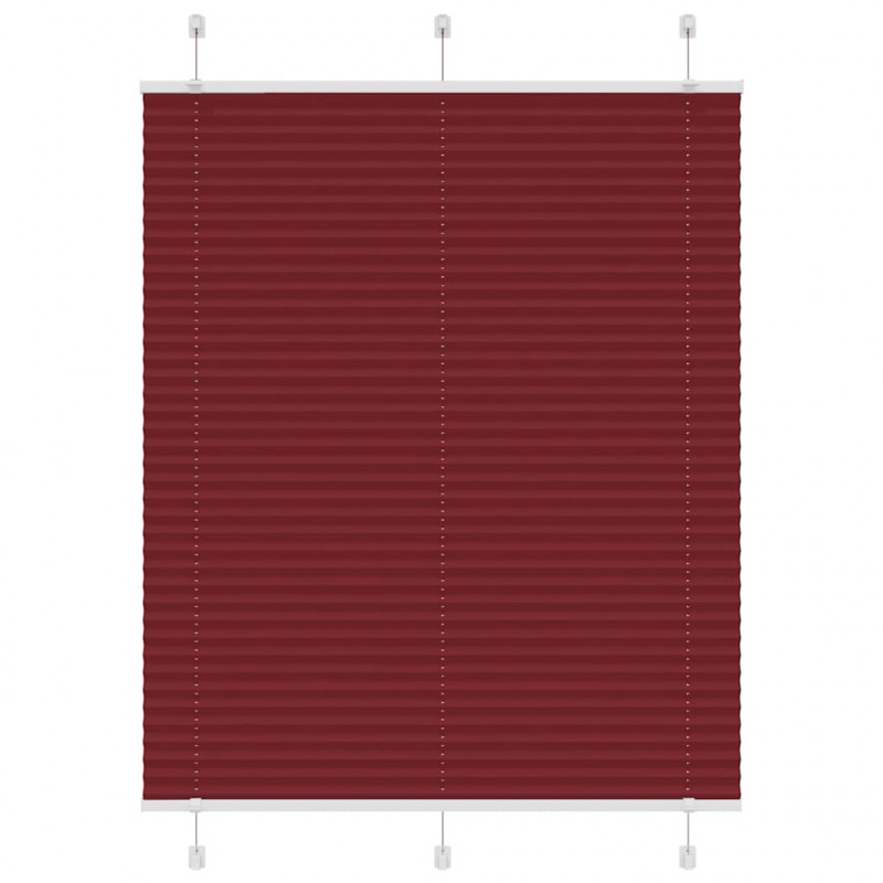 Roleta plisowana Bordowy Czerwony 105x150 cm Szerokość tkaniny