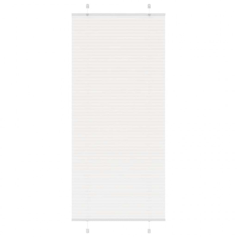 Roleta plisowana biała 85x200 cm Szerokość tkaniny 84,4 cm