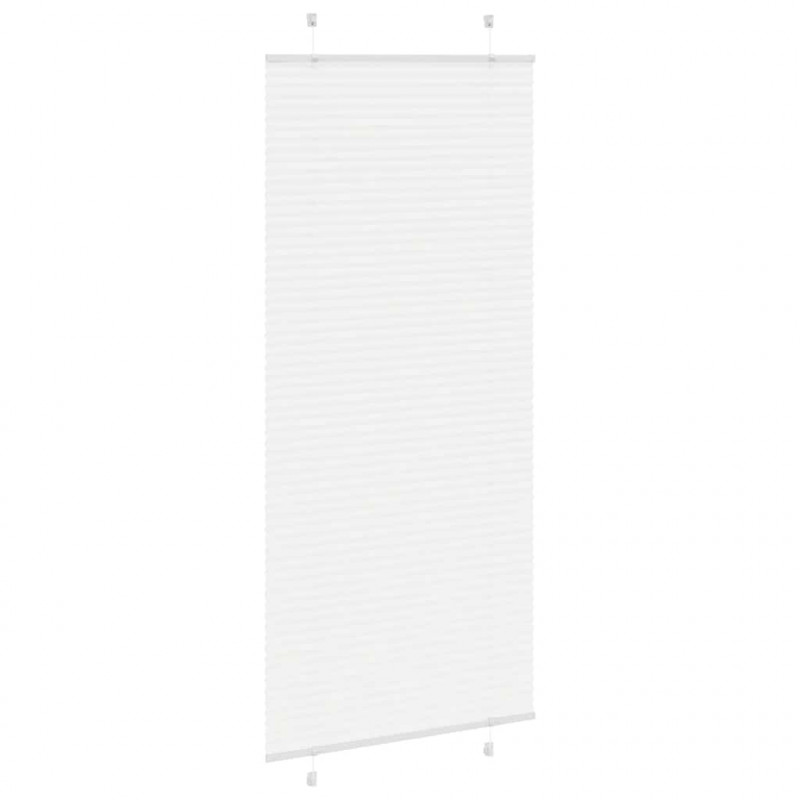 Roleta plisowana biała 85x200 cm Szerokość tkaniny 84,4 cm