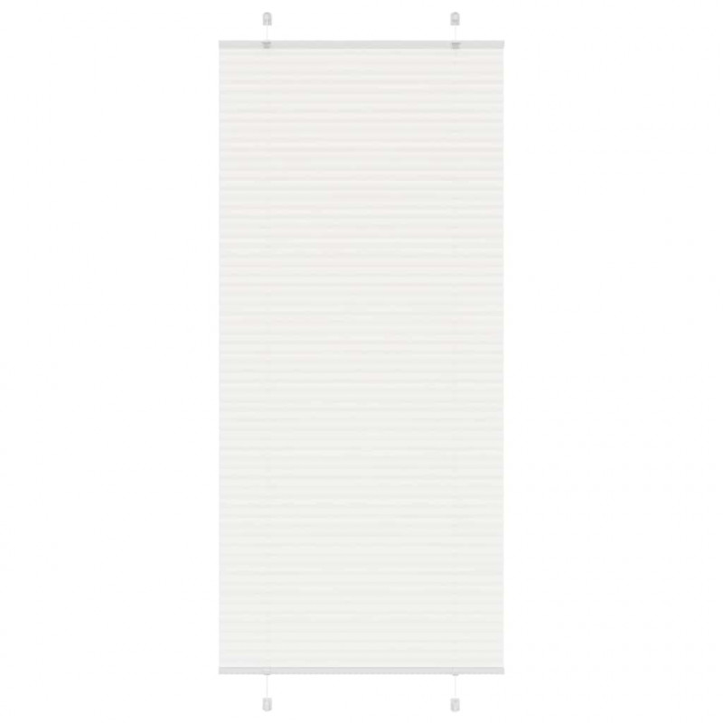 Roleta plisowana biała 95x200 cm Szerokość tkaniny 94,4 cm