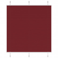 Roleta plisowana Bordowy Czerwony 120x150 cm Szerokość tkaniny