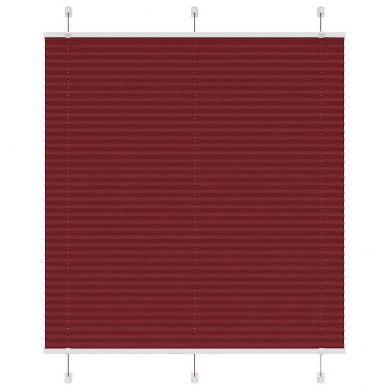 Roleta plisowana Bordowy Czerwony 120x150 cm Szerokość tkaniny