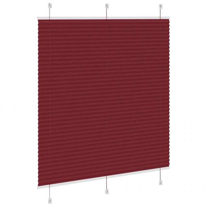 Roleta plisowana Bordowy Czerwony 120x150 cm Szerokość tkaniny